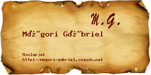 Mágori Gábriel névjegykártya